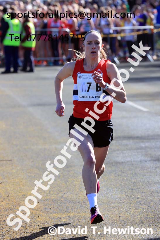 Senior womens 2024 Elswick Harriers Good Friday Relays, Newburn, Newcastle Upon Tyne  Photo: David T. Hewitson/Sports for All Pics